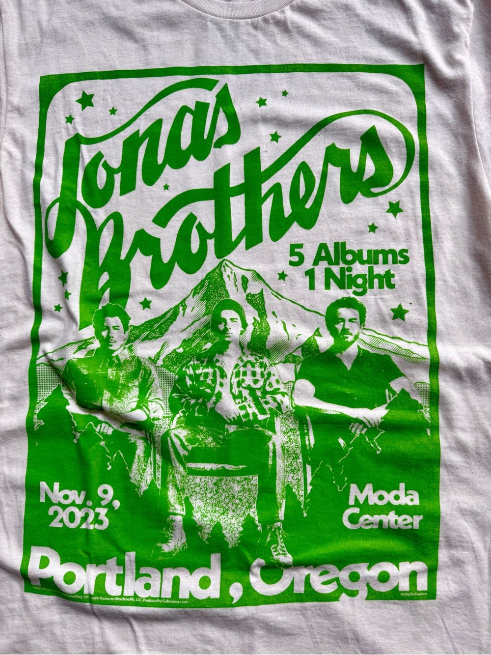 Jonas Brothers Portland Green Graphic Tee - Short Sleeve